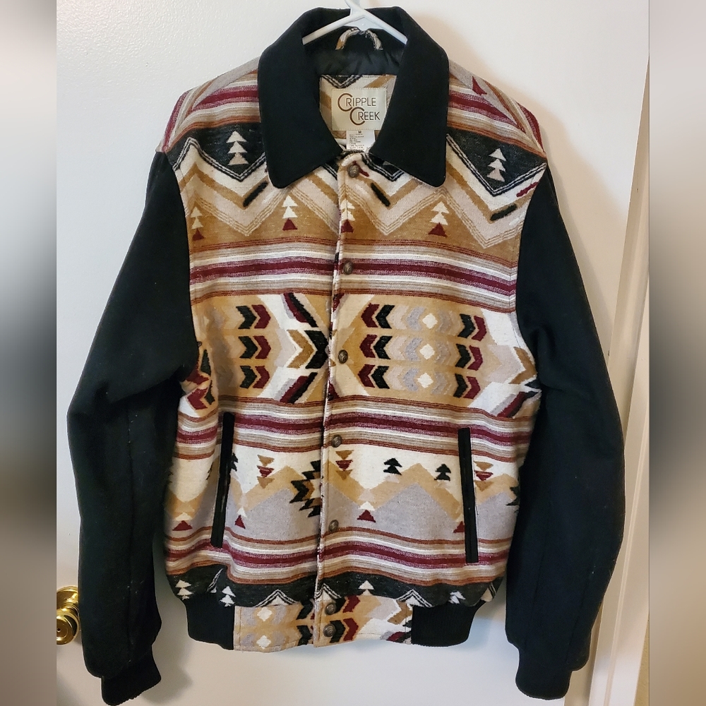 Mens Cripple Creek Wool Jacket Medium (Fits a LARGE)